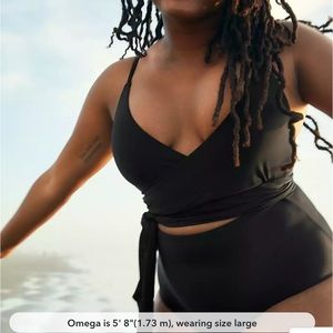 Aerie Wrap One Piece Swimsuit